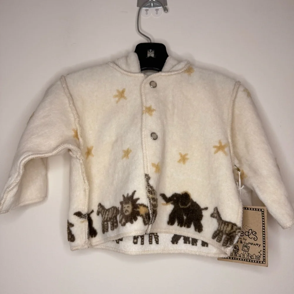 NWT SEEDS by CORKY & COMPANY Zoo Crew Hooded Snap Front Jacket